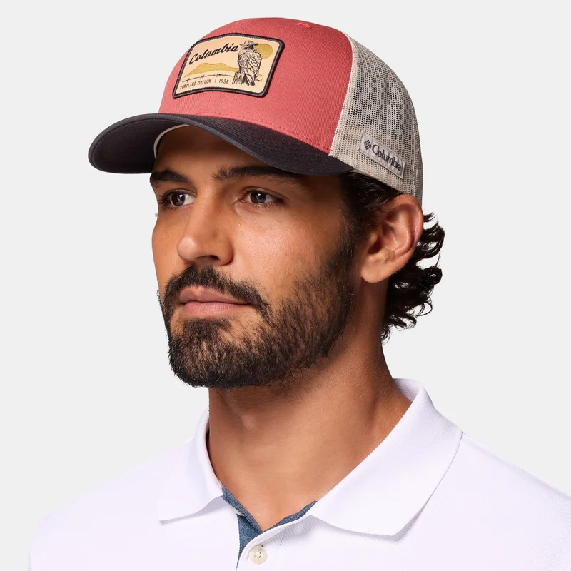 Columbia Red Mesh Snapback Hiking Cap  | Best Price UAE